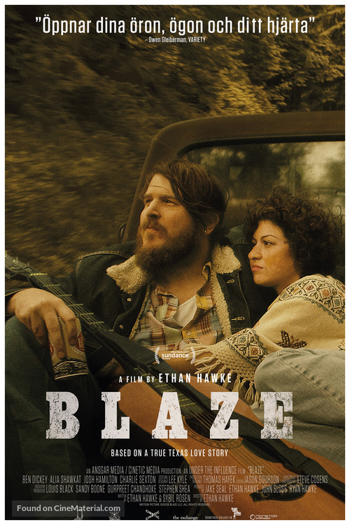 Blaze - Swedish Movie Poster