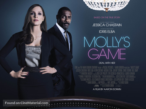 Molly&#039;s Game - British Movie Poster