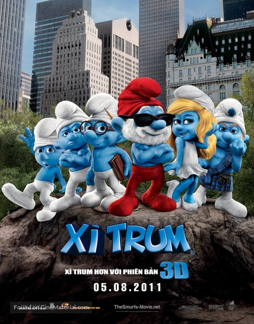 The Smurfs - Vietnamese Movie Poster