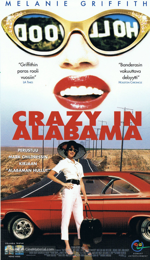 Crazy in Alabama - Finnish VHS movie cover