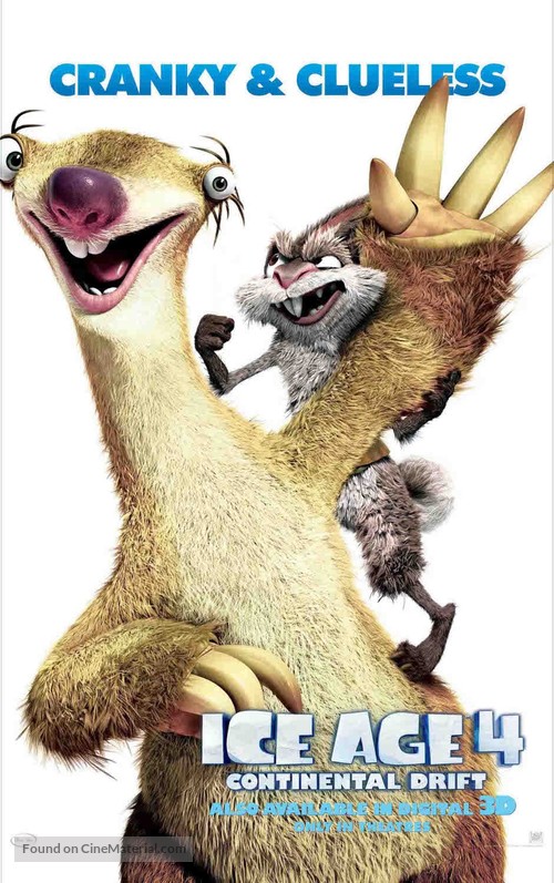 Ice Age: Continental Drift - Character movie poster