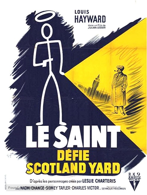 The Saint&#039;s Return - French Movie Poster