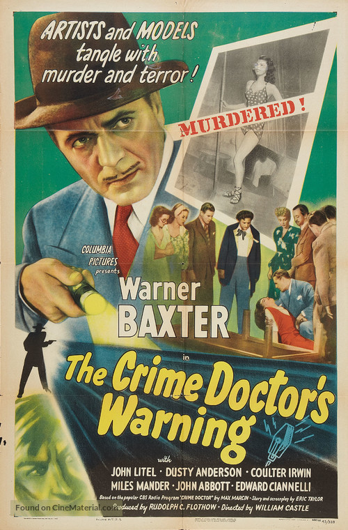 Crime Doctor&#039;s Warning - Movie Poster