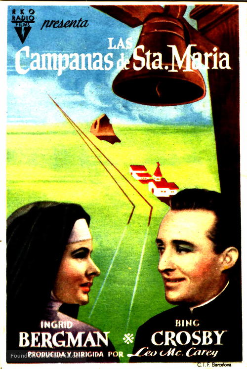 The Bells of St. Mary&#039;s - Spanish Movie Poster