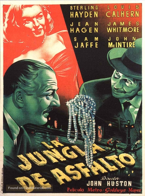 The Asphalt Jungle - Spanish Movie Poster