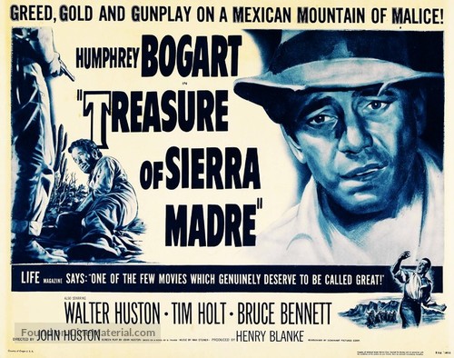 The Treasure of the Sierra Madre - Re-release movie poster