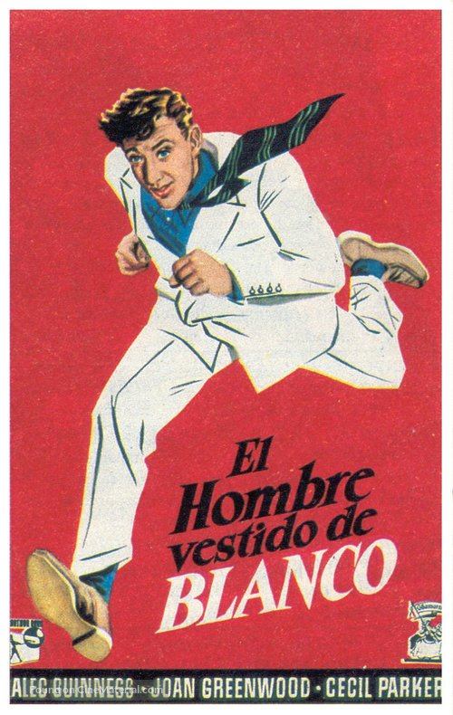 The Man in the White Suit - Spanish Movie Poster