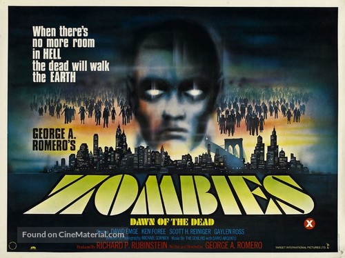 Dawn of the Dead - British Movie Poster