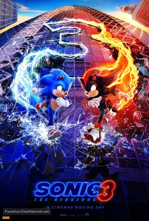 Sonic the Hedgehog 3 - Australian Movie Poster