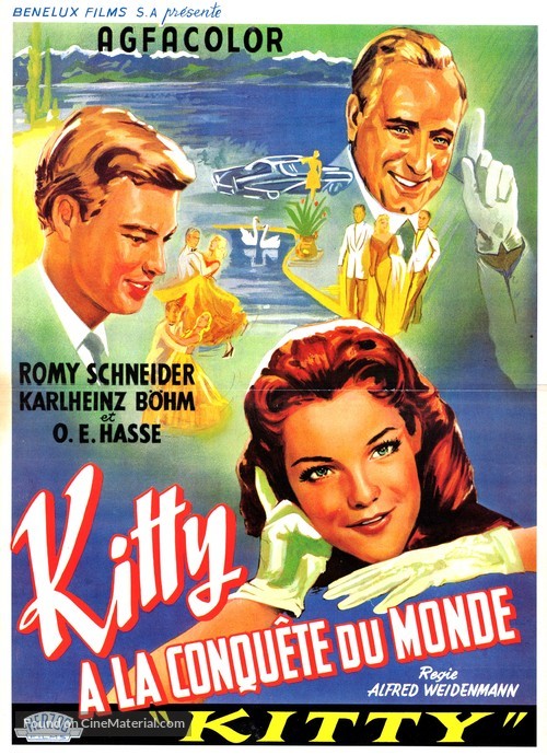 Kitty und die gro&szlig;e Welt - Belgian Movie Poster