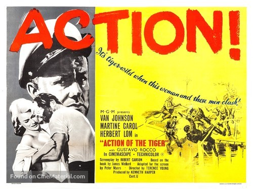 Action of the Tiger - British Movie Poster
