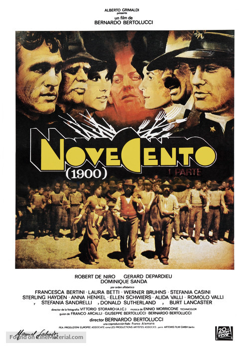 Novecento - Spanish Movie Poster