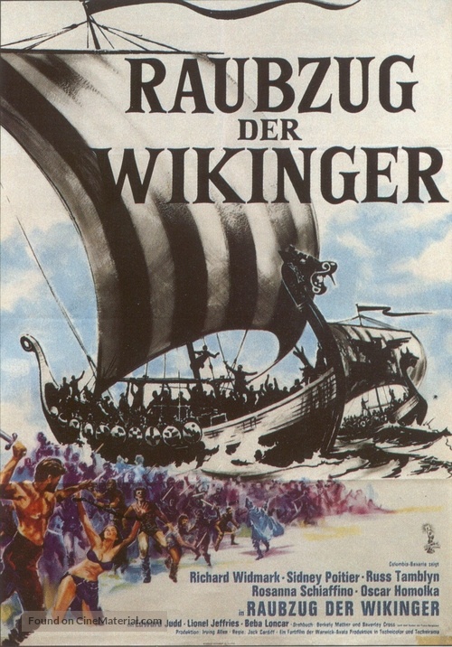 The Long Ships - German Movie Poster
