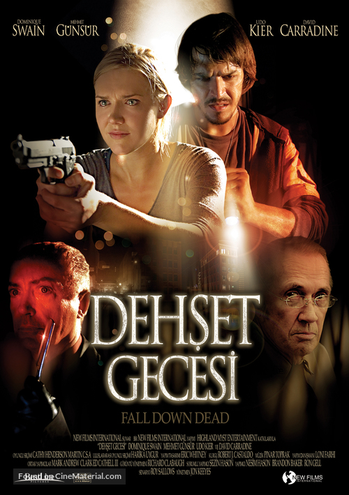 Fall Down Dead - Turkish Movie Poster