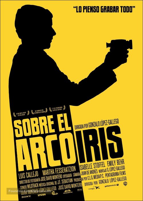 Sobre el arco iris - Spanish Movie Poster