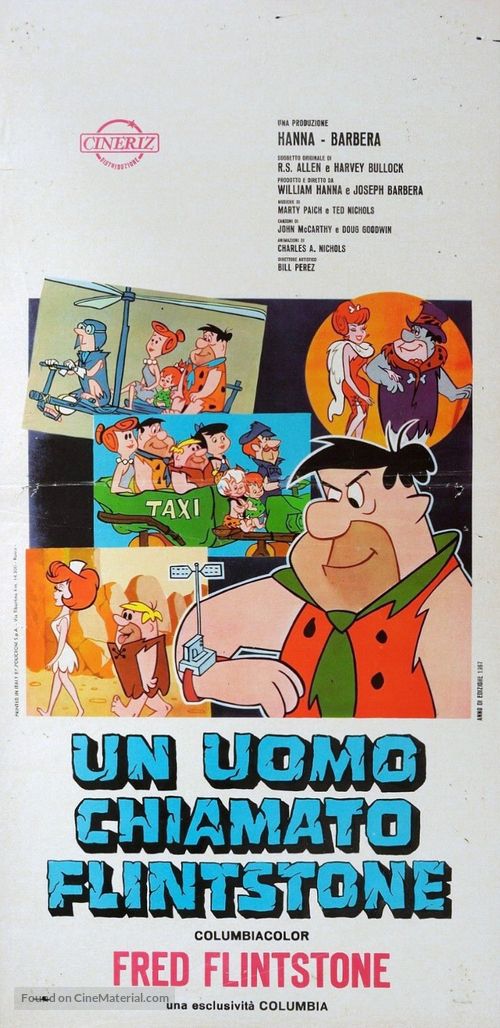 The Man Called Flintstone - Italian Movie Poster