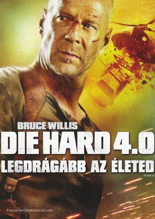 Live Free or Die Hard - Hungarian DVD movie cover