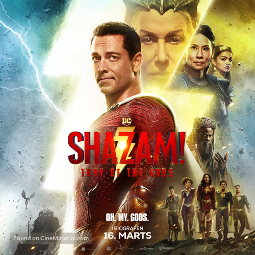 Shazam! Fury of the Gods - Danish Movie Poster