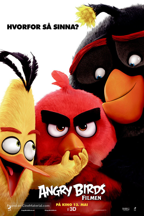 The Angry Birds Movie - Norwegian Movie Poster