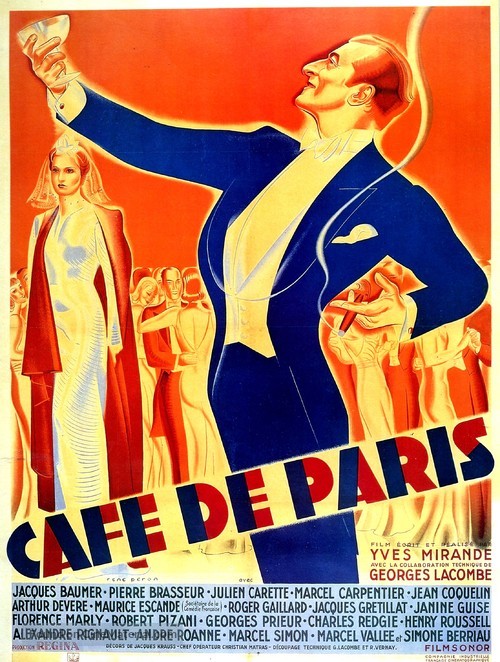 Caf&eacute; de Paris - French Movie Poster