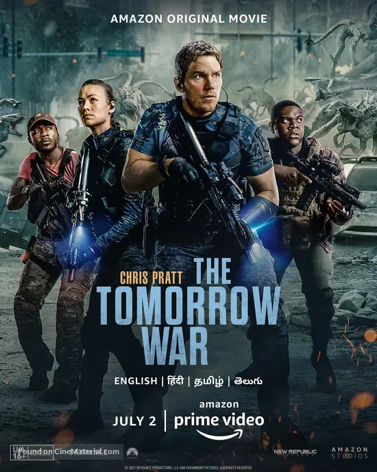 The Tomorrow War (2021) Indian movie poster