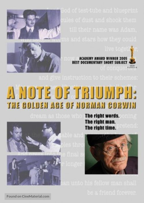 A Note of Triumph: The Golden Age of Norman Corwin - Movie Cover