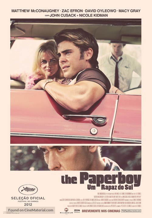 The Paperboy - Portuguese Movie Poster