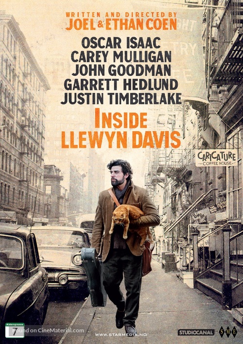 Inside Llewyn Davis - Norwegian DVD movie cover