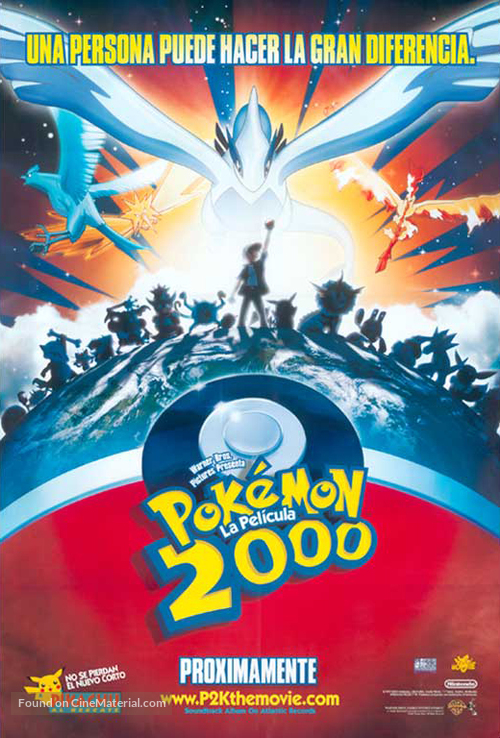 Pok&eacute;mon: The Movie 2000 - Mexican Movie Poster