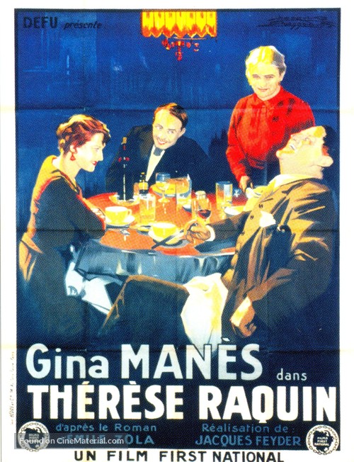 Th&eacute;r&egrave;se Raquin - French Movie Poster