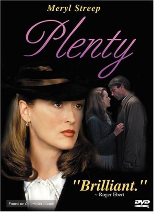 Plenty - DVD movie cover