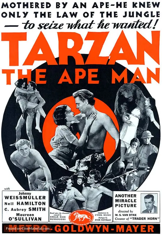 Tarzan The Ape Man 1932 Full Movie Tarzan The Ape Man 1932 Poster