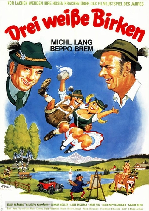 Drei wei&szlig;e Birken - German Movie Poster