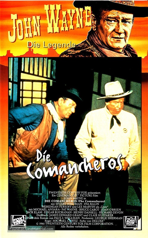 The Comancheros - German VHS movie cover