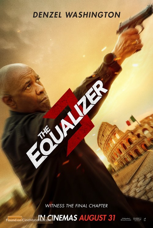 The Equalizer 3 - Australian Movie Poster