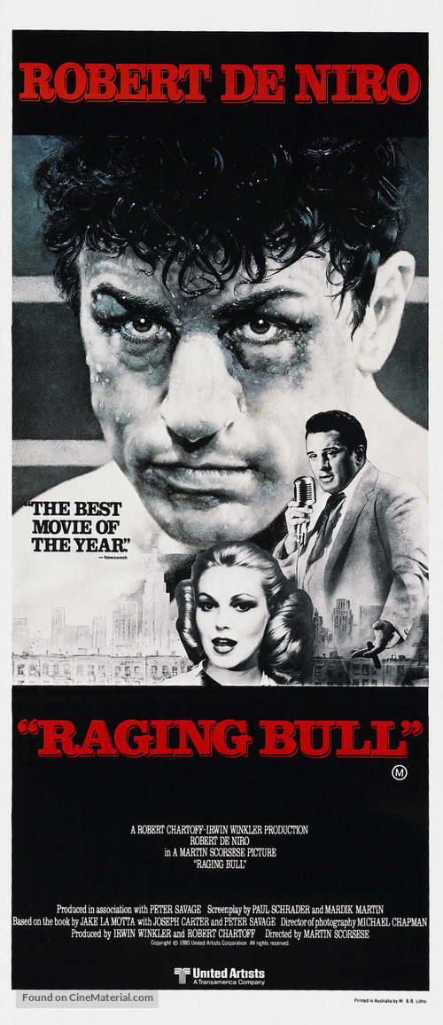 Raging Bull - Australian Movie Poster
