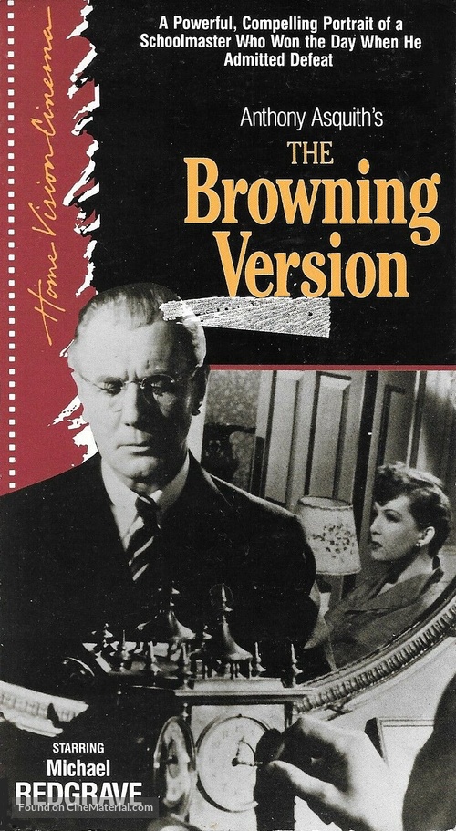 The Browning Version - VHS movie cover