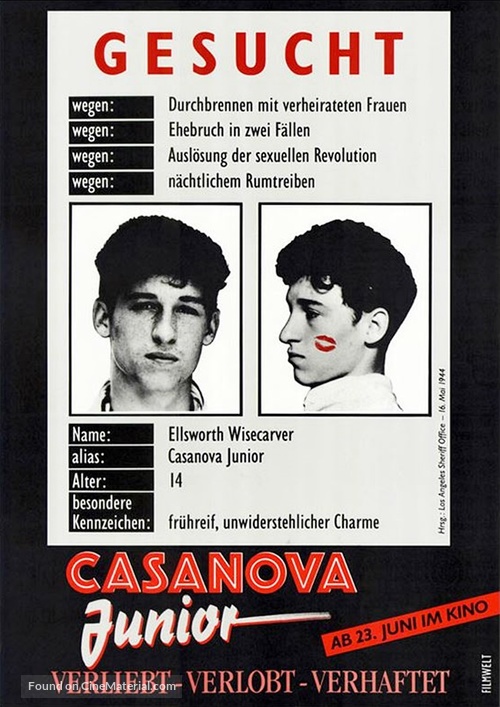 In the Mood - German Movie Poster