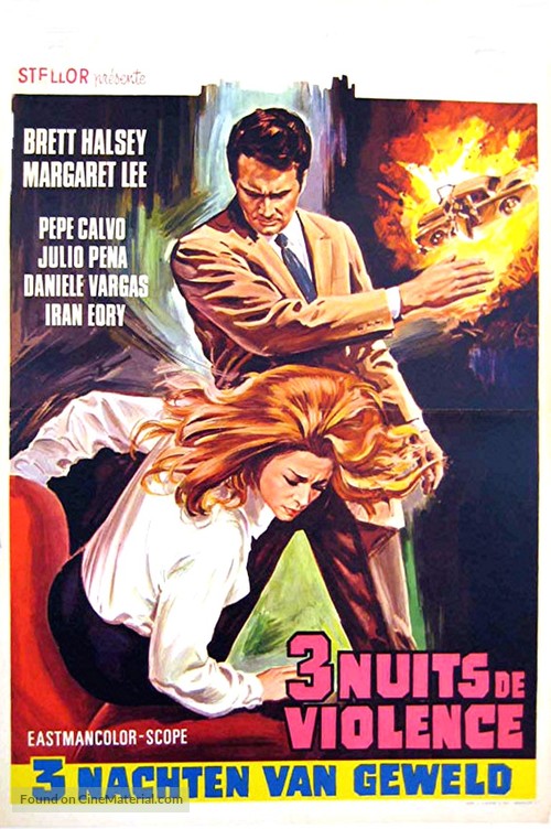 Tre notti violente - Belgian Movie Poster
