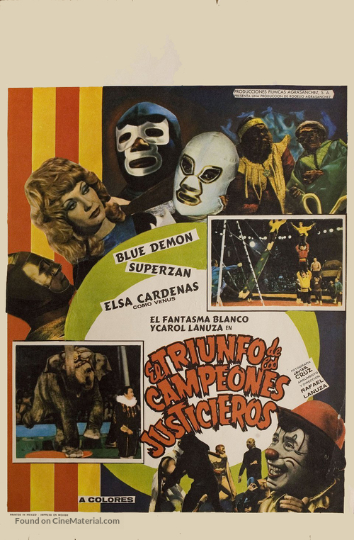 El triunfo de los campeones justicieros - Mexican Movie Poster