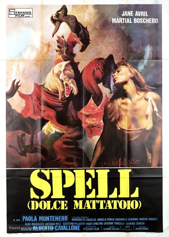L Uomo La Donna E La Bestia Spell Dolce Mattatoio 1977 Italian Movie Poster