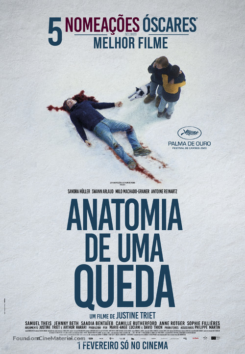 Anatomie d&#039;une chute - Portuguese Movie Poster