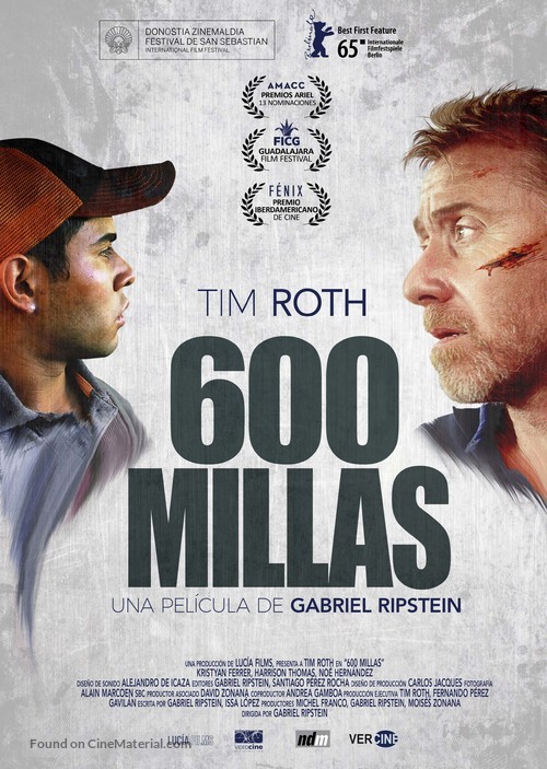 600 Millas - Spanish Movie Poster