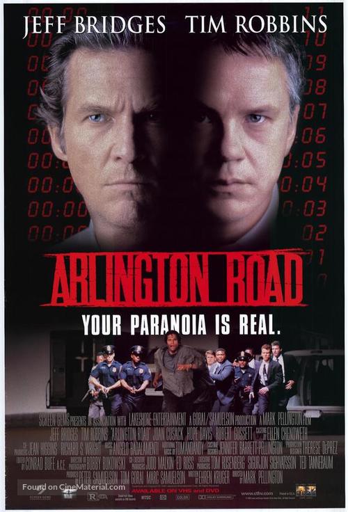 Arlington Road - Video release movie poster