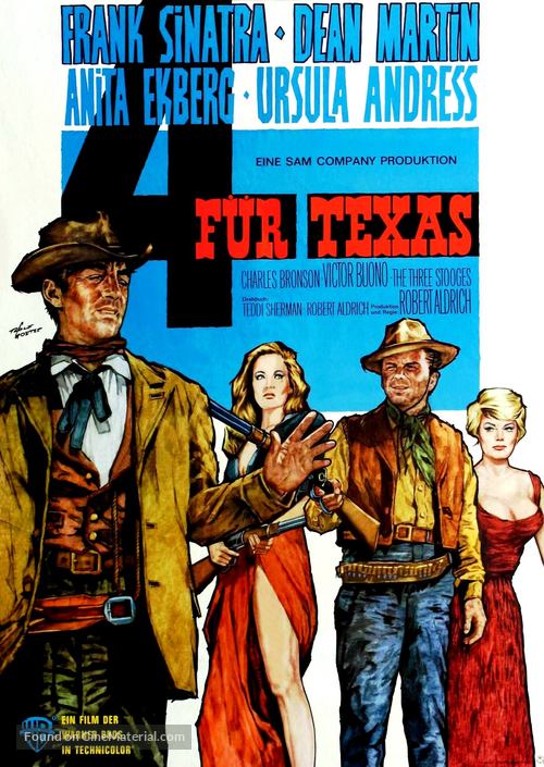 4 for Texas - German Movie Poster