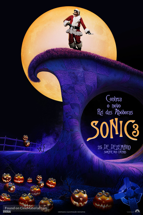 Sonic the Hedgehog 3 - Brazilian Movie Poster