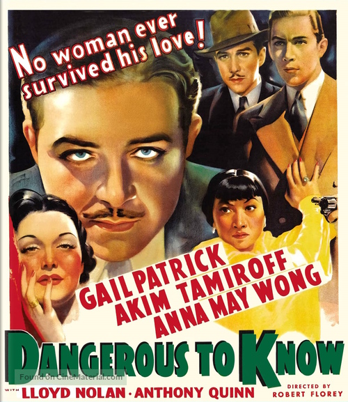 Dangerous to Know - Blu-Ray movie cover