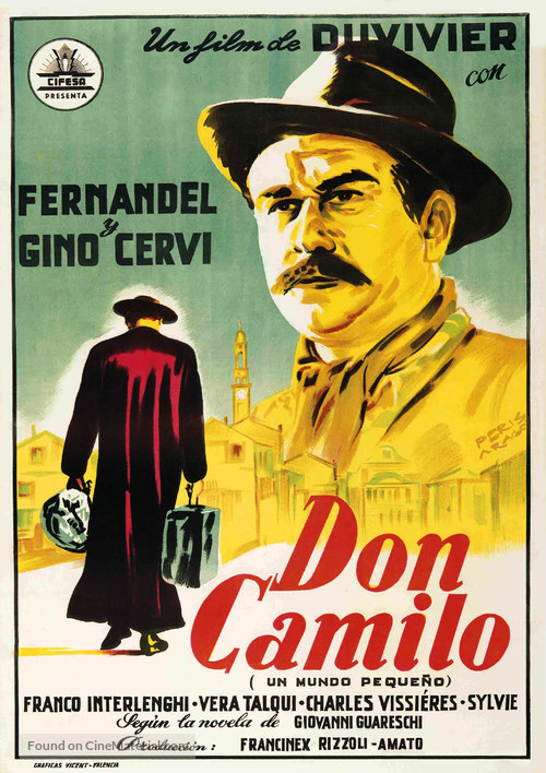 Le Petit monde de Don Camillo - Spanish Movie Poster