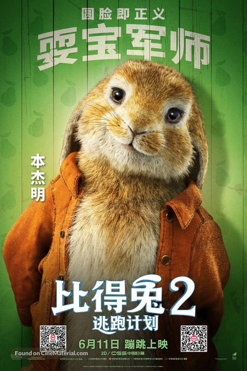 Peter Rabbit 2: The Runaway - Chinese Movie Poster