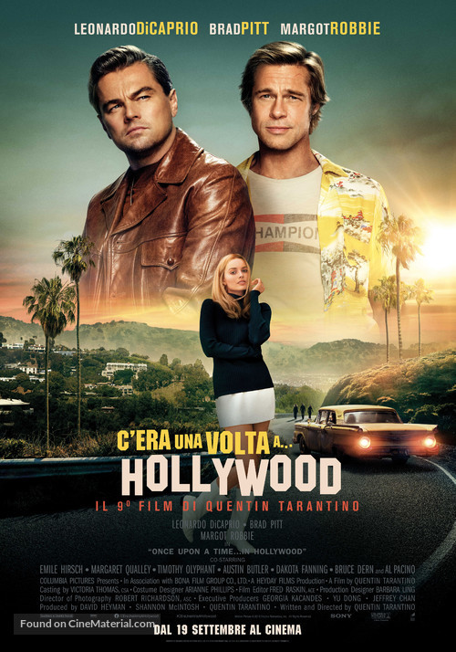 Once Upon a Time in Hollywood - Italian Movie Poster